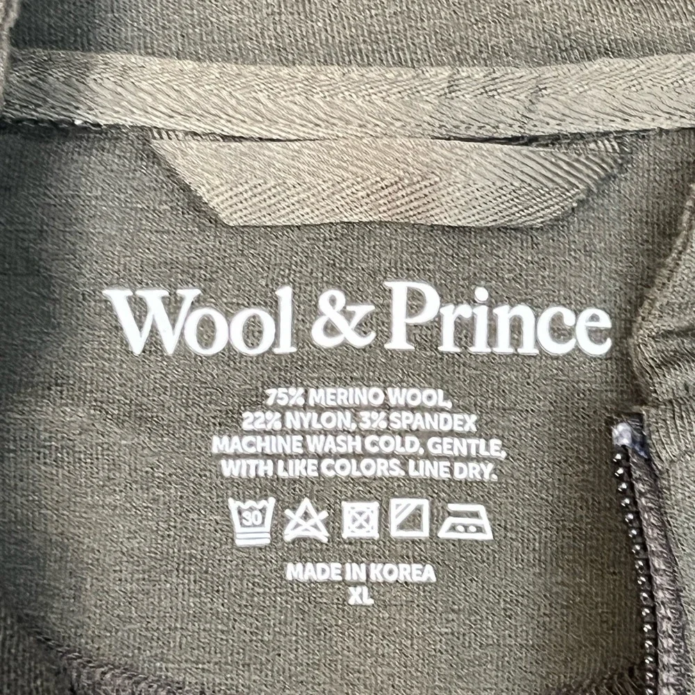 Wool &Prince Ponte Travel Hoodie XL Dark Olive Men's Hoodie Merino Wool